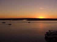 Sunset over the Guadiana River